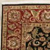 9'1x12'2 Black/Red Fine Hand Knotted Jaipur - Image 4
