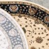 7' x 9'6 Beige Oval Synthetic Machine Made - Image 3