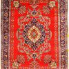 9'10 x 12'11 Red/Blue Wool Hand Knotted Persian Tabriz