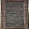 8'9 x 12'5 Green/Ivory Indo Bidjar Wool Hand Knotted